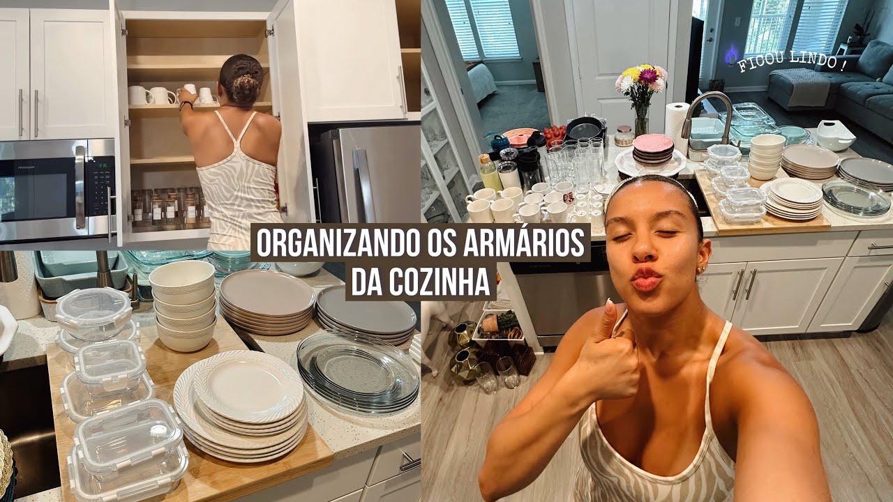 ORGANIZANDO OS ARMÁRIOS DA COZINHA