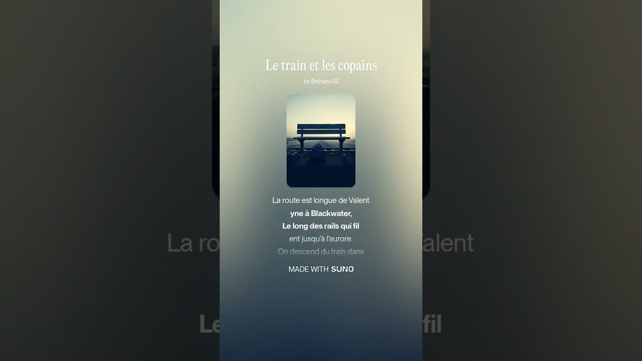 Le train et les copains