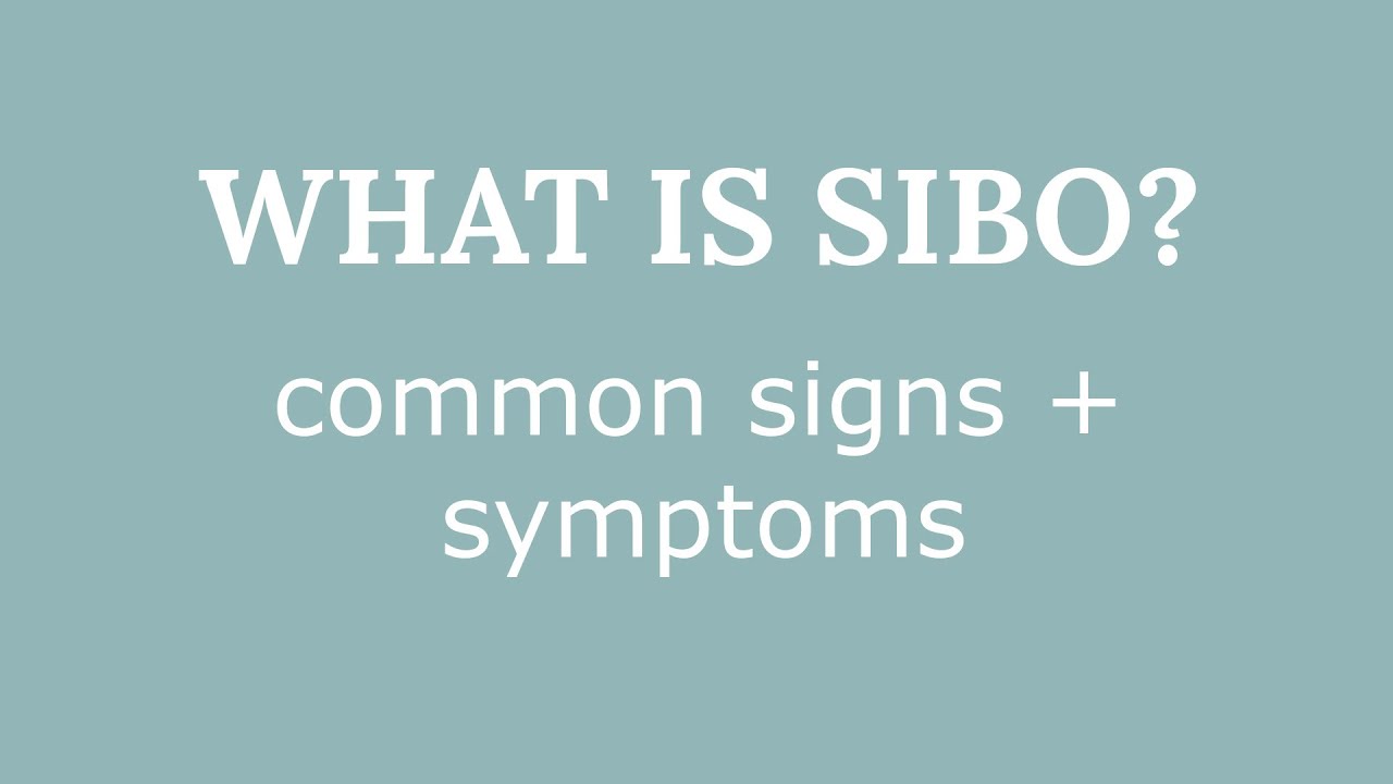 What Is SIBO - common signs and symptoms