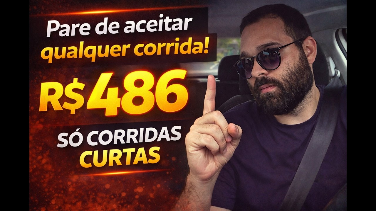 Pare de aceitar qualquer corrida! Fiz R$486 assim