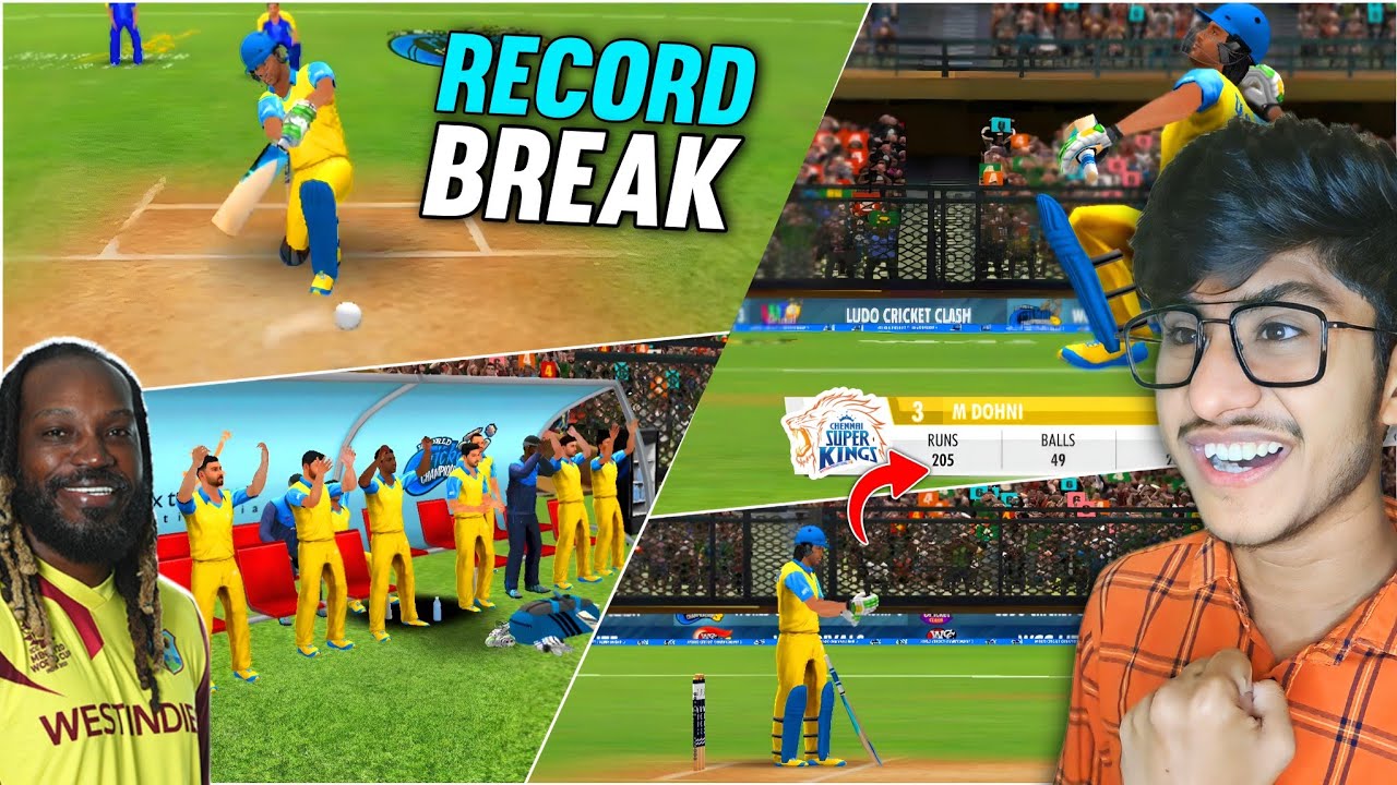 MS Dhoni Breaks Chris Gayle Record in IPL | Wcc3 Gameplay