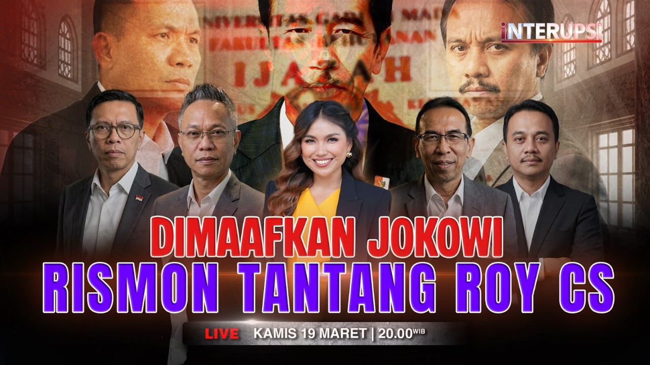 🔴LIVE | Dimaafkan Jokowi, Rismon Tantang Roy Suryo cs  | Interupsi 19/3