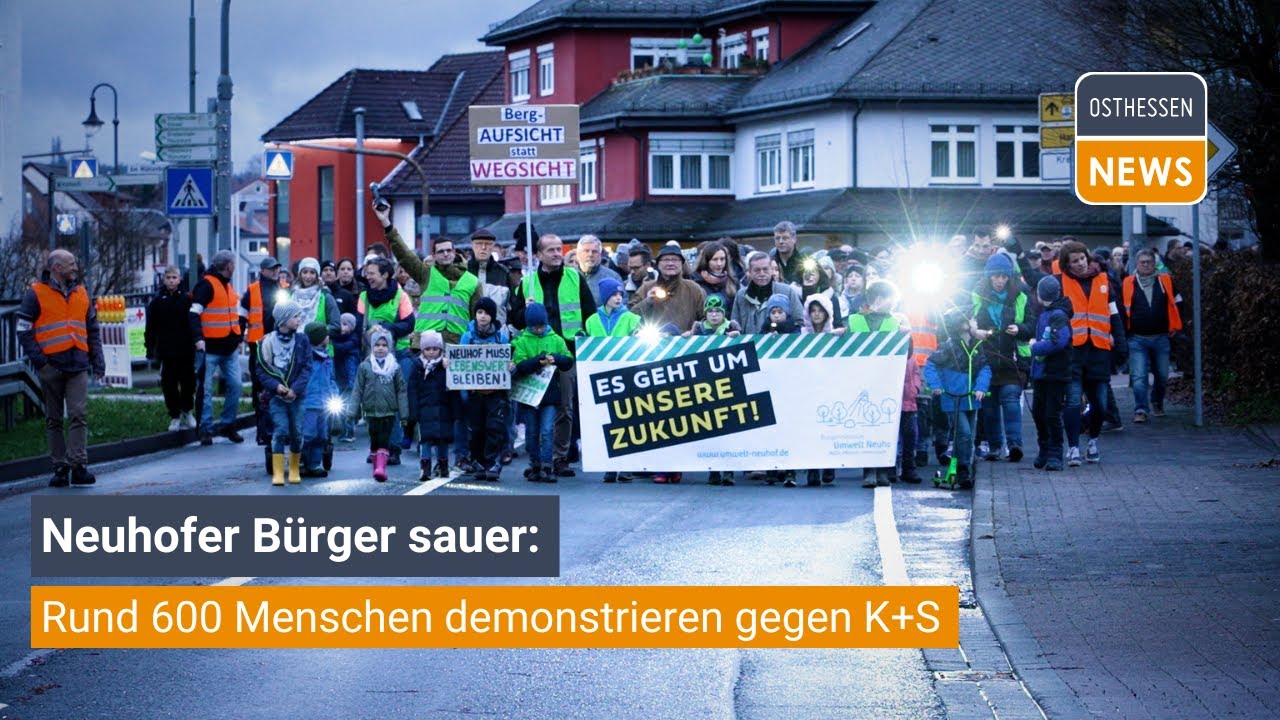 Neuhof: 650 Menschen DEMONSTRIEREN gegen Pl&auml;ne von K+S