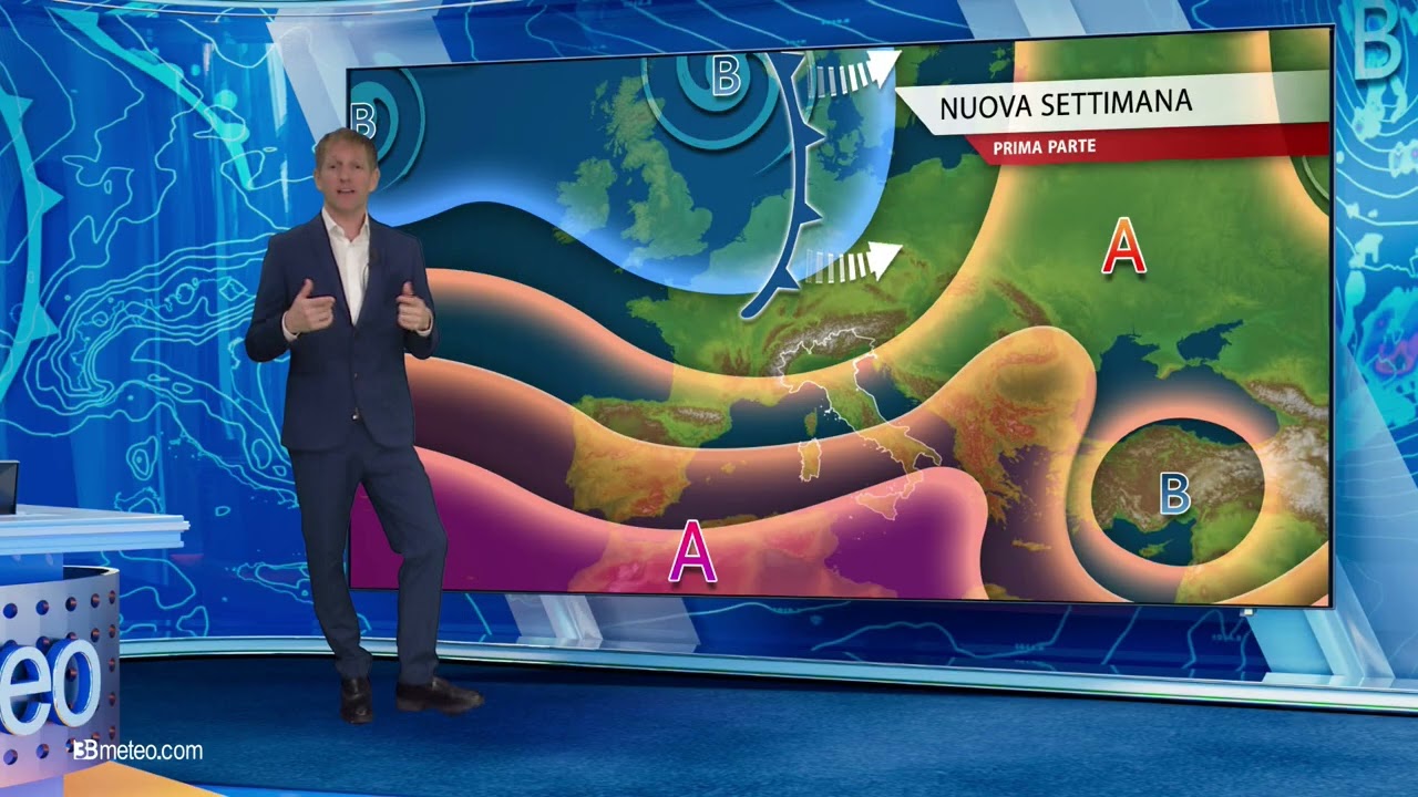 Tendenza meteo per l'inizio della prossima settimana