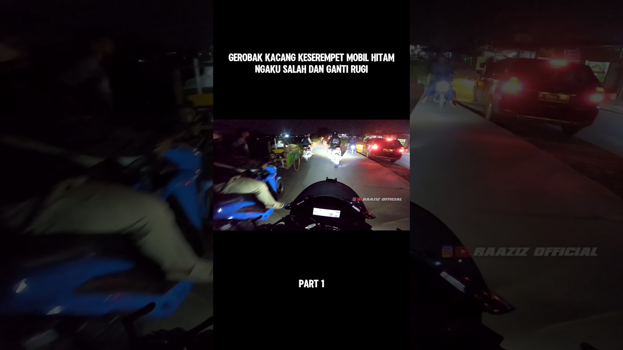 Gerobak kacang keserempet mobil hitam part 1 #raazizofficial