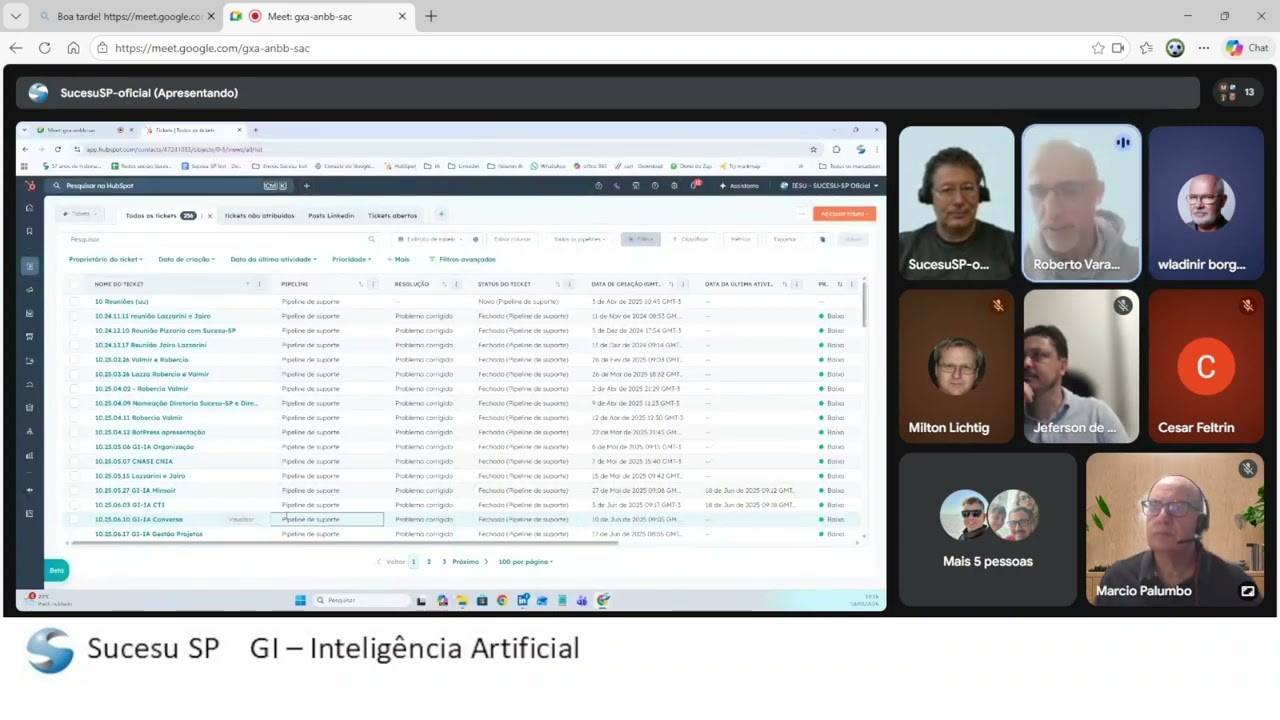Reunião GI IA Sobre Automações com Make e HubSpot em 10/02/26