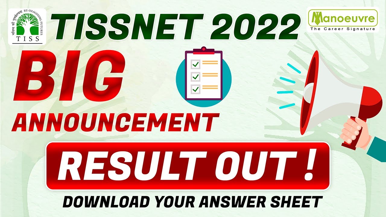 TISSNET 2022 I BIG ANNOUNCEMENT RESULT OUT ! DOWNLOAD YOUR ANSWER SHEET.