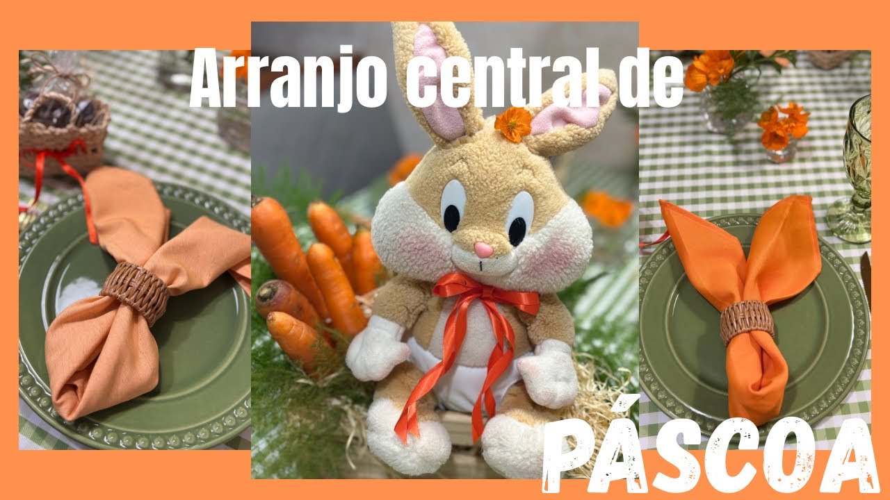 MESA POSTA DE PÁSCOA/ PASSO A PASSO ENSINANDO FAZER UM ARRANJO!!