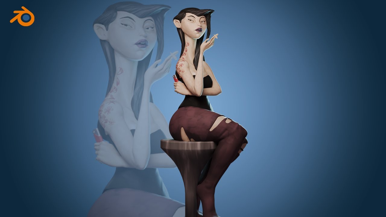 Sculpting Character Art Concepts from Pinterest using Blender - Judy - Window Light  (Episode 6)