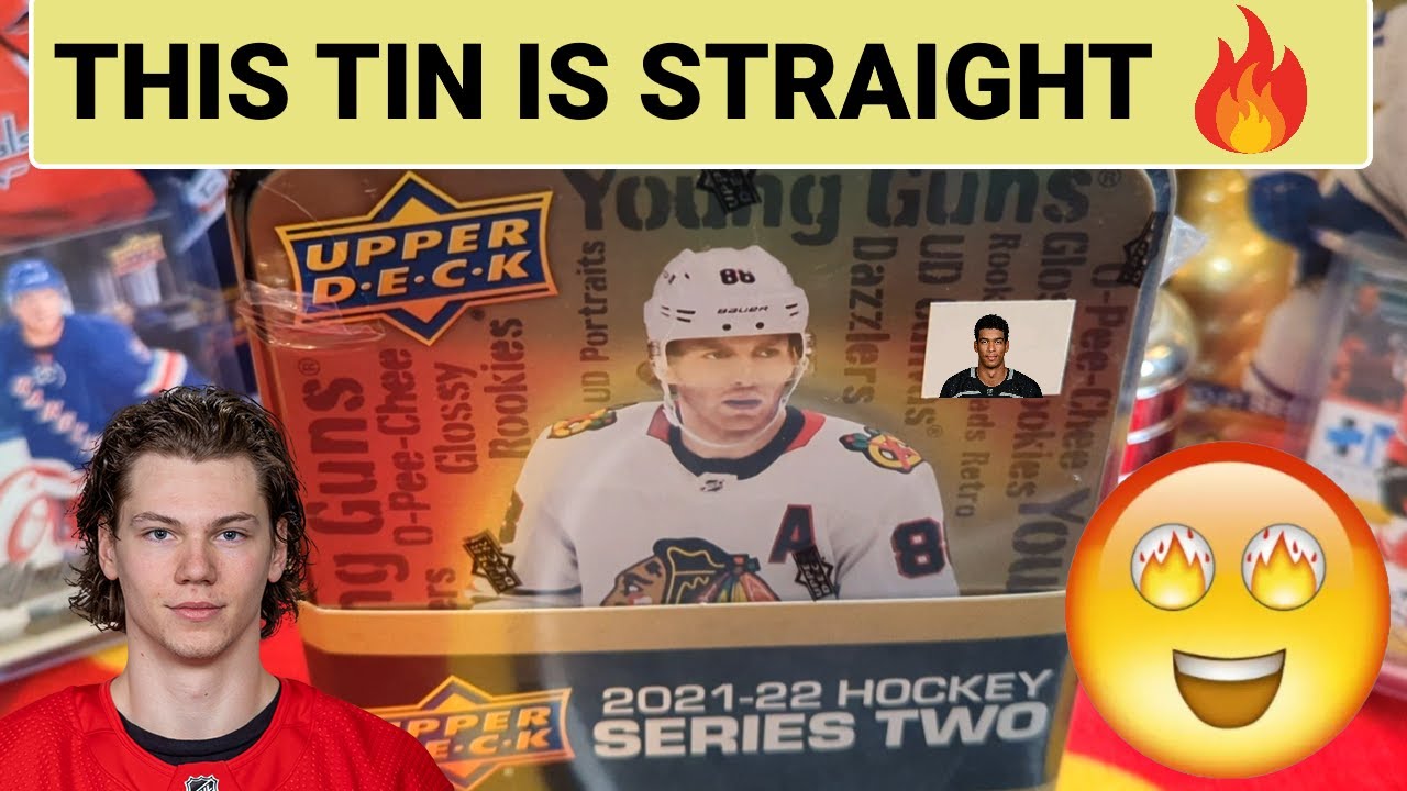 This Tin Is Straight Fire 🔥 2021-22 Upper Deck Series 2 Hockey! 2 Top Tier Young Guns & Retro Relic!