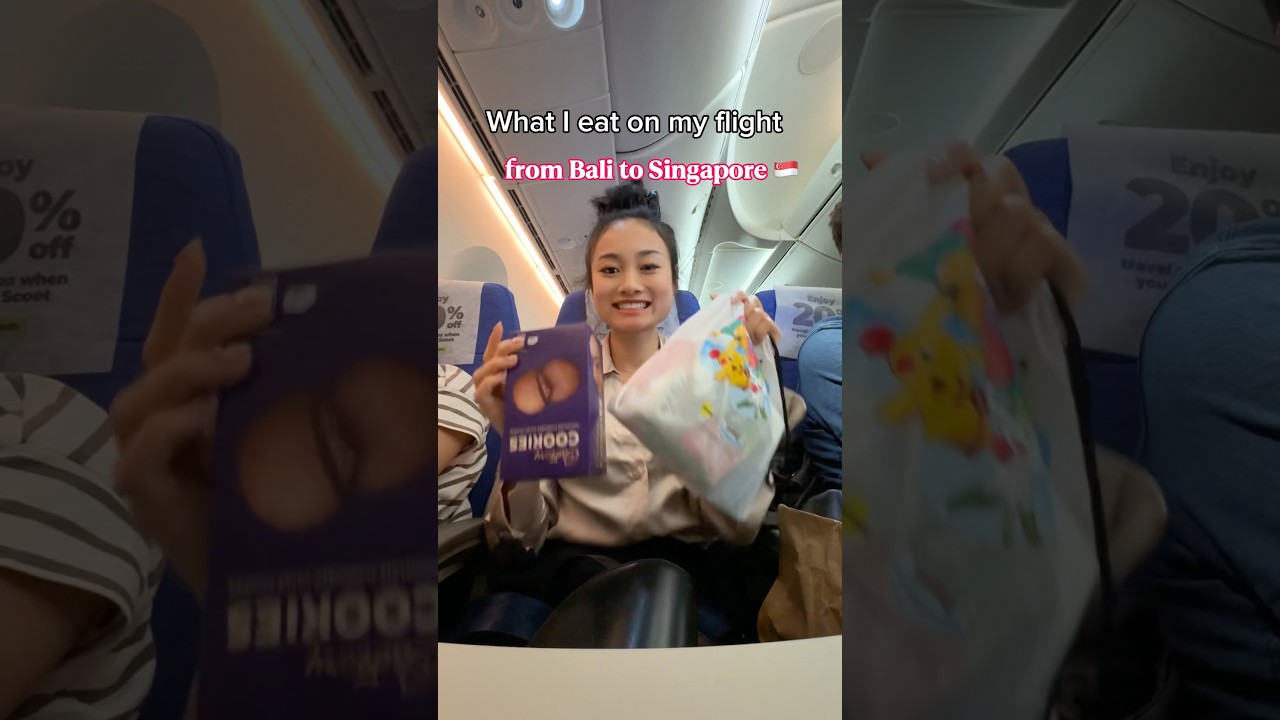 What I eat on my flight from #bali to #singapore 🍫 #whatieat #airlines #flightfood #flight #snacks
