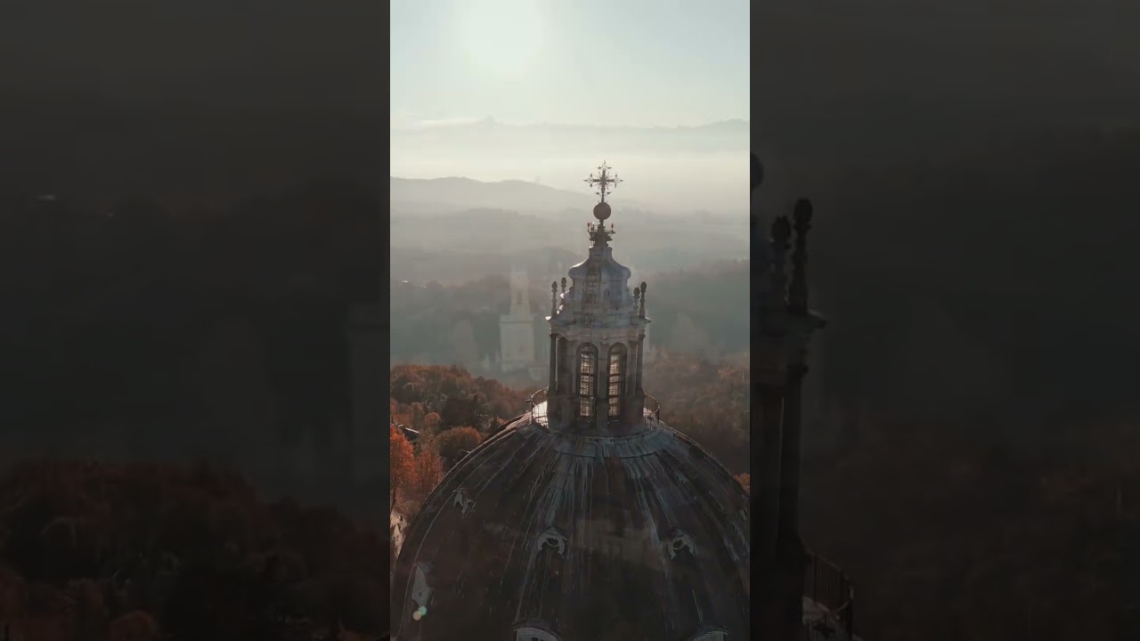 La Basilica di Superga e i colori dell&rsquo;autunno #beautiful #torino #love #dji #shorts #youtube