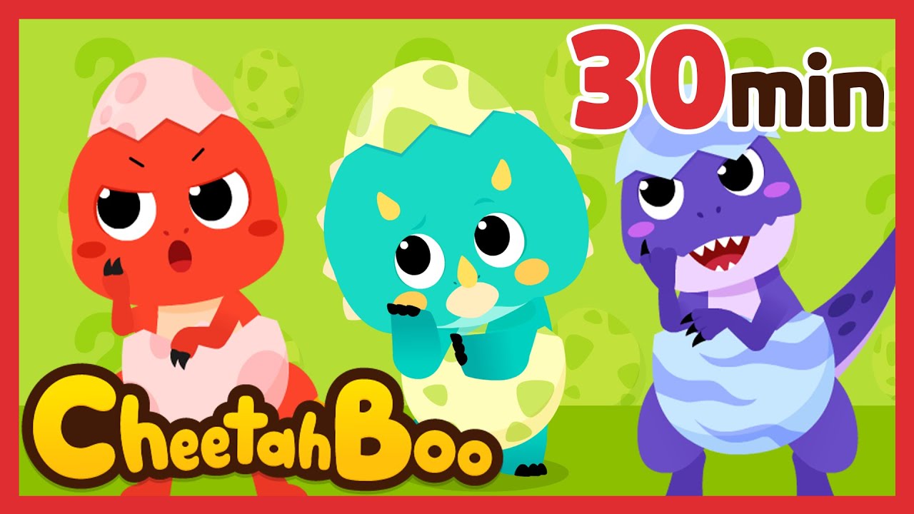 Tolong temukan ibu dan ayah kami! 🦖😢 | Lagu dino | Lagu Anak | #Cheetahboo