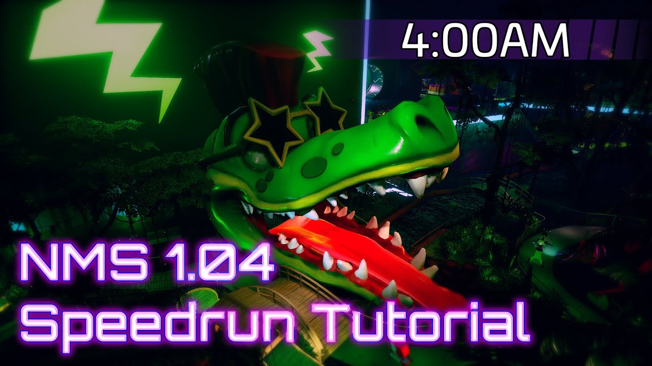 4AM(Monty)-FNAF Security Breach Speedrun Tutorial NMS 1.04