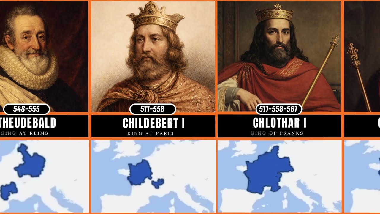 Timeline of Rulers of France! From Frank Kings to Modern Presidents