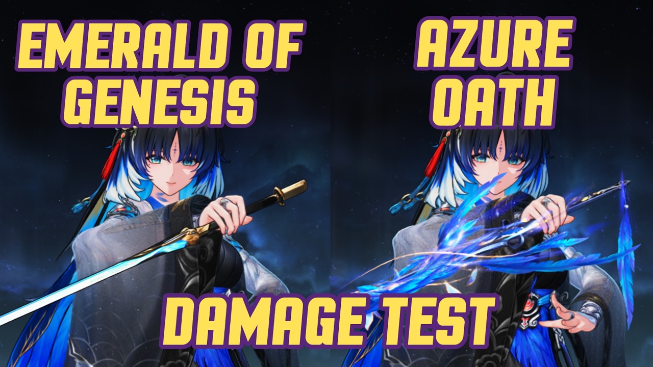 YANGYANG SIGNATURE VS STANDARD WEAPON DAMAGE TEST! (AZURE OATH VS EOG)