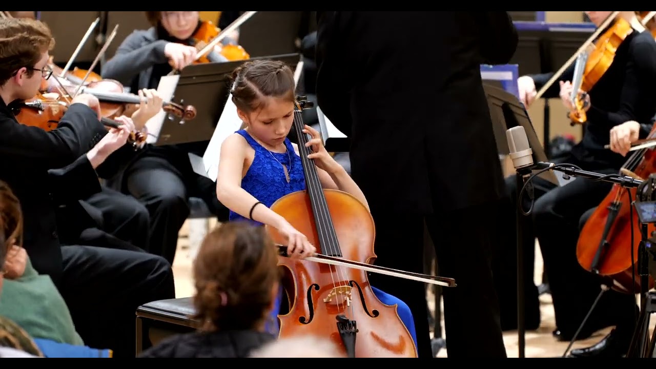 Sofia Hernandez-Williams (10) performs Haydn Cello Concerto in C with the JOMP Youth Orchestra, 2024