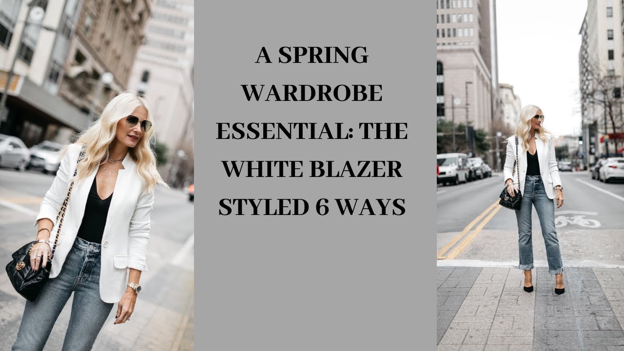 The Essential White Blazer Styled 6 Ways | Fashion Over 40