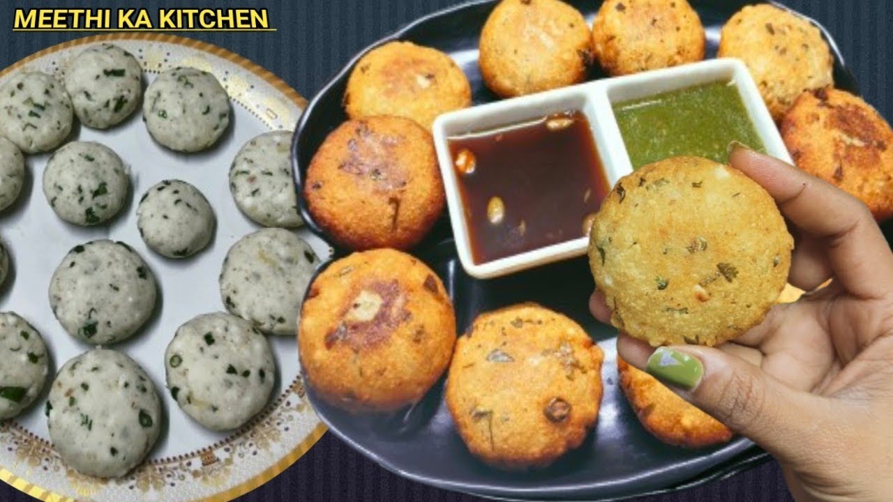 Sabudana Vada Banane Ki Recipe - क्रिस्पी हल्के साबूदाना वडा - Meethi Ka Kitchen 