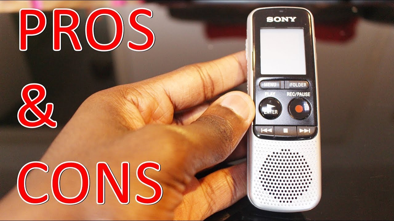 Sony ICD-BX140 Digital Mono PROS & CONS REVIEW HVXC/MP3 Voice Recorder with 4 GB Built-In Memory