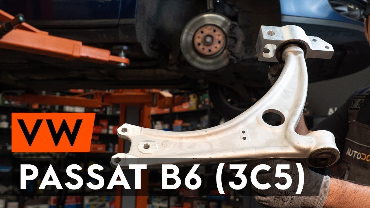 Kaip pakeisti priekinės vikšro valdymo svirtis VW PASSAT B6 (3C5) [AUTODOC PAMOKA]