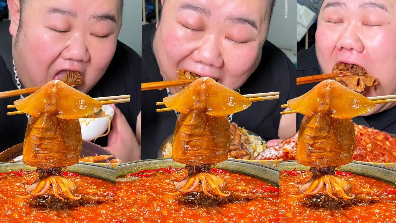 【大胃王挑戰】挑戰花540元吃重慶爆辣火鍋！泡椒牛肉咬下去酸爽開胃，魷魚裹滿麻醬一口爆汁吃過癮｜Food Challenge【櫻木花胖】