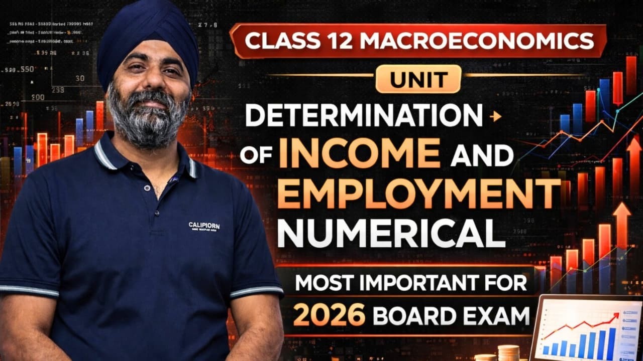Class 12 Macroeconomics | Determination of Income & Employment Numerical | for 2026 Board Exam