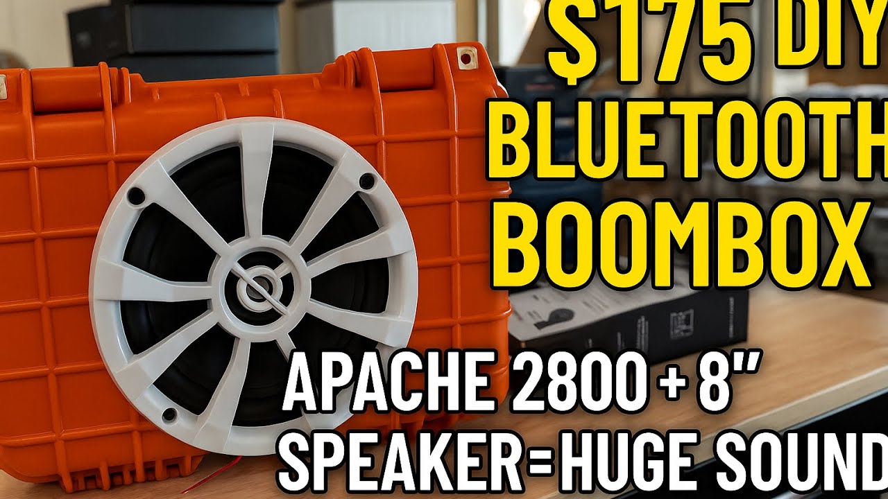 Сборка Bluetooth-бумбокса своими руками за 175 долларов — Apache 2800 + 8-дюймовый динамик = мощн...