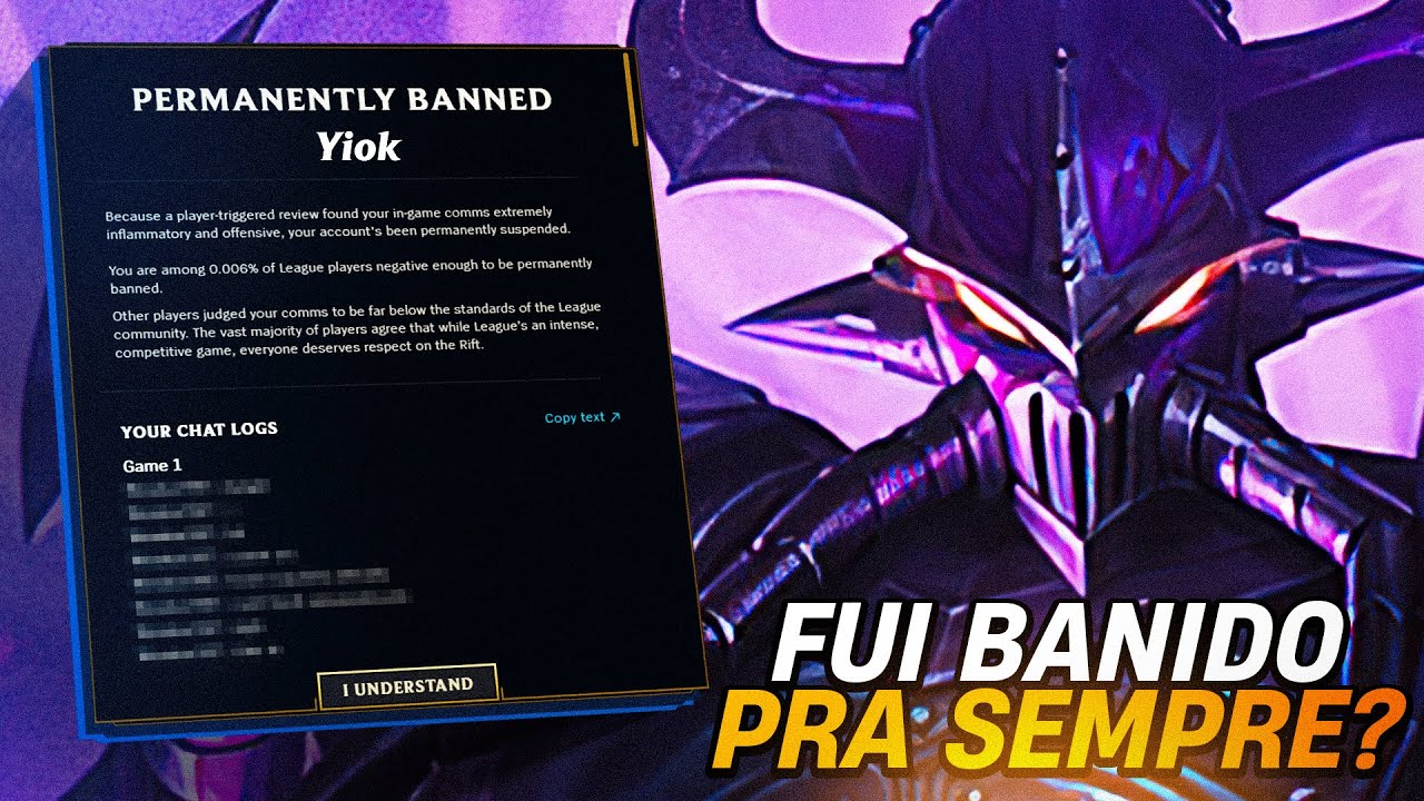 YIOK FOI BANIDO DO LOL AO VIVO DEPOIS DISSO ...
