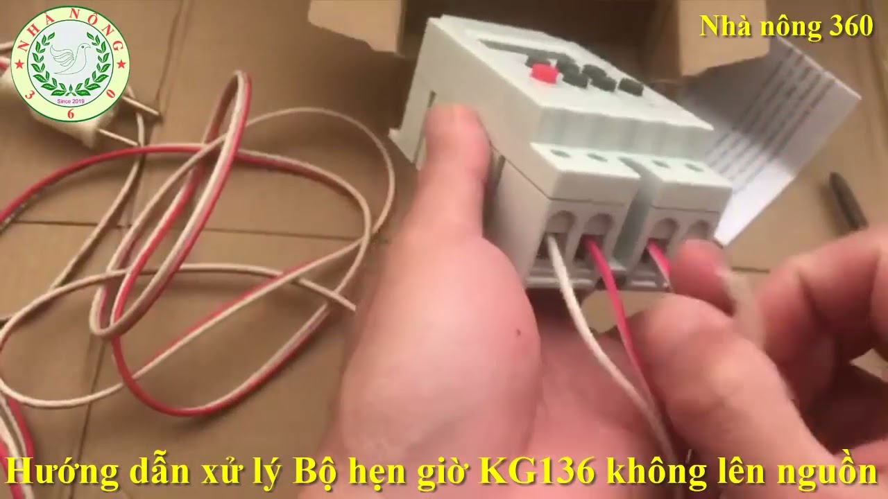 Cách Khắc phục bộ hẹn giờ KG136T hết pin_Nhà nông 360