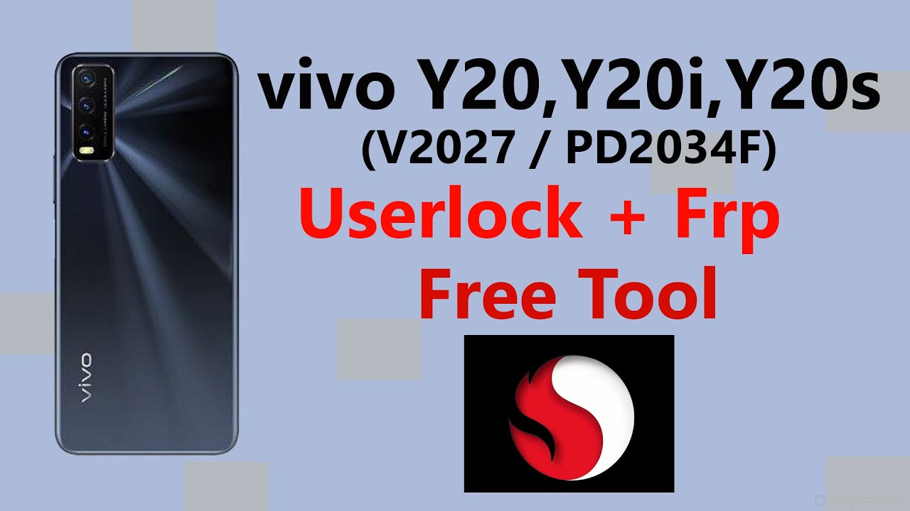 vivo Y20 UserLock Frp Remove (Free Tool)_V2027_PD2034F