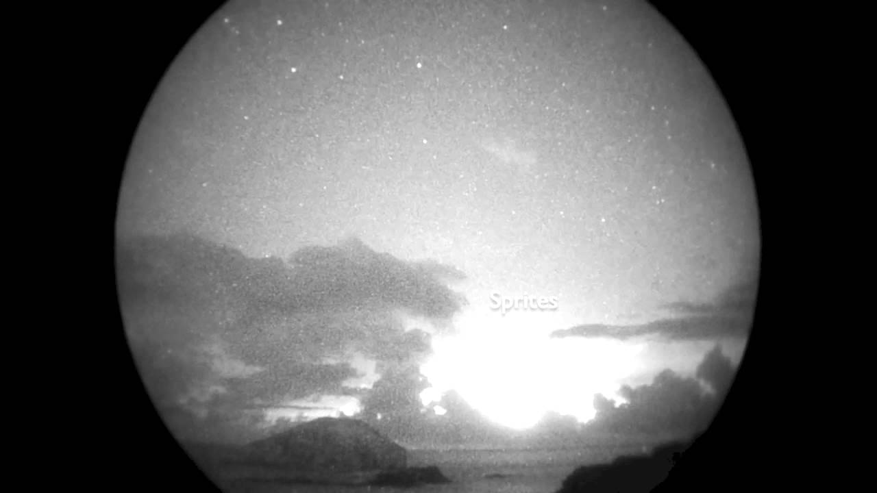 Rare Lightning: Giant Red Sprites and ELVES