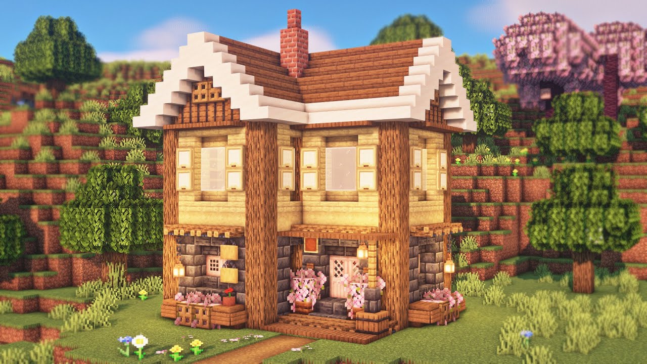 How to Build an Aesthetic Cozy House | Minecraft Tutorial
