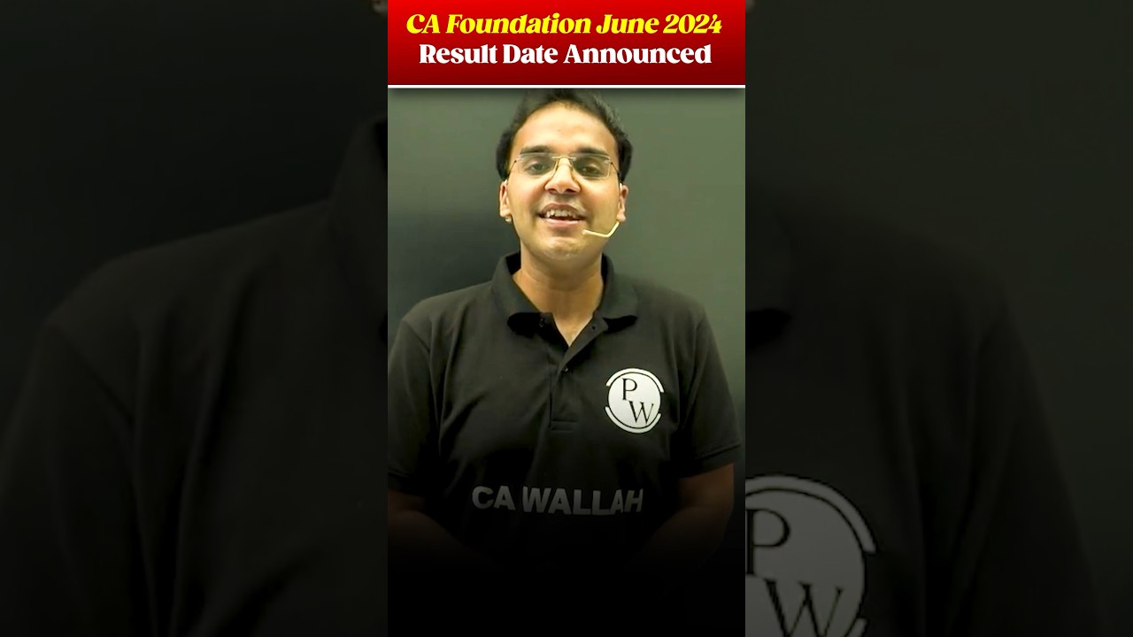 CA Foundation June 24 Result Date Announced 📢📢 #Shorts #iCAIOfficialNotification #ICAINews