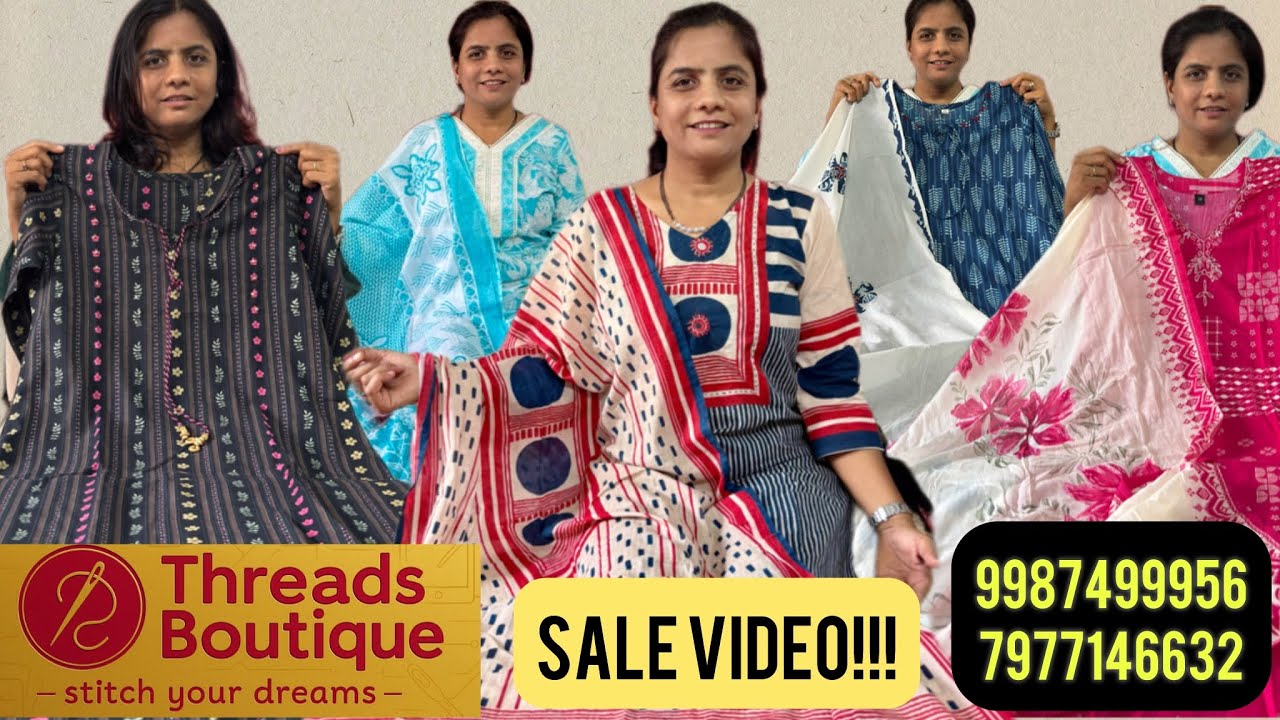 Budget मैं Fashion - Kurties and Dresses Sale!!! only at Threads Boutique