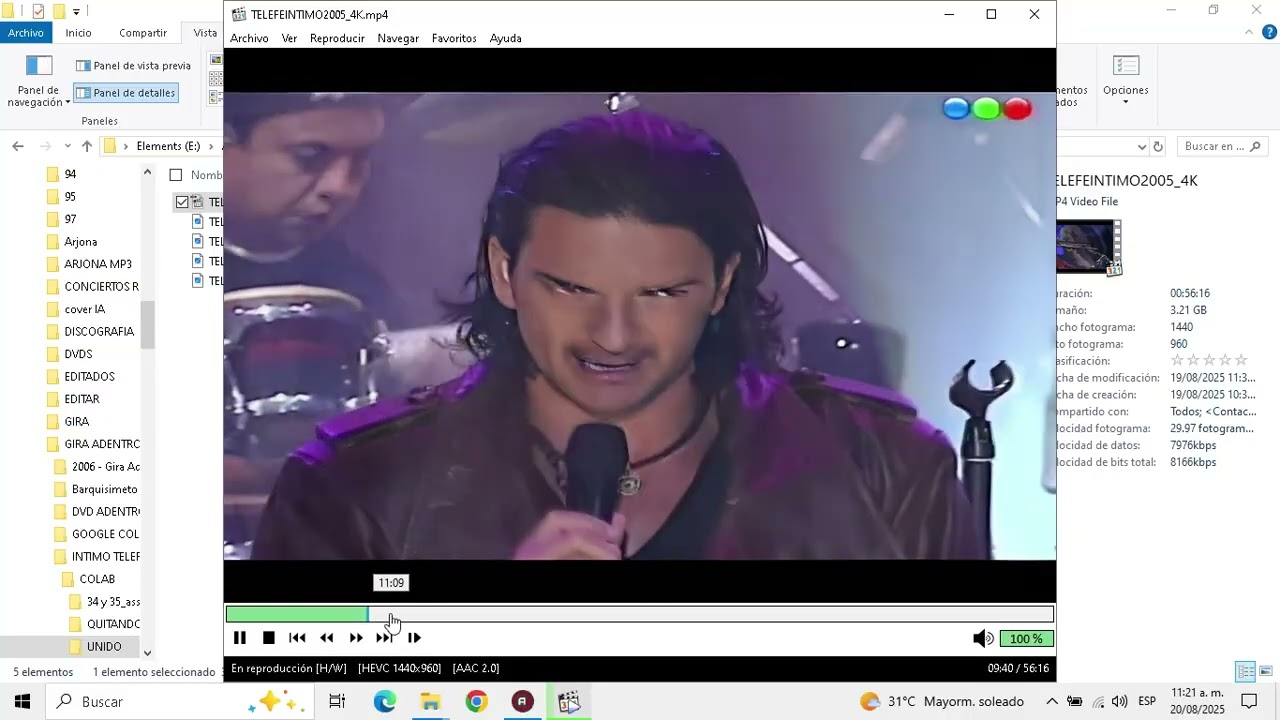 MUESTRA DE ARJONA INTIMO TELEFE 2005 MEGA RESOLUCIÓN 