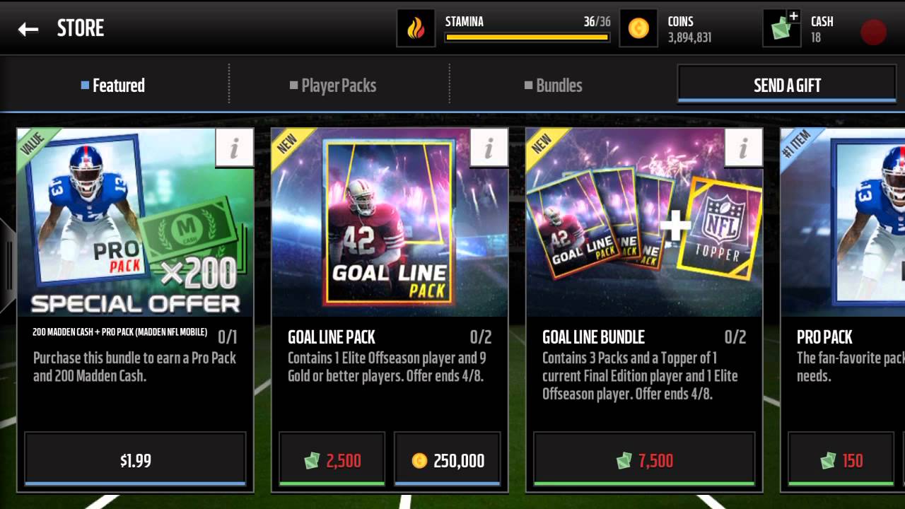 INSANE GOAL LINE PACKS! 2nd 250k Winner!