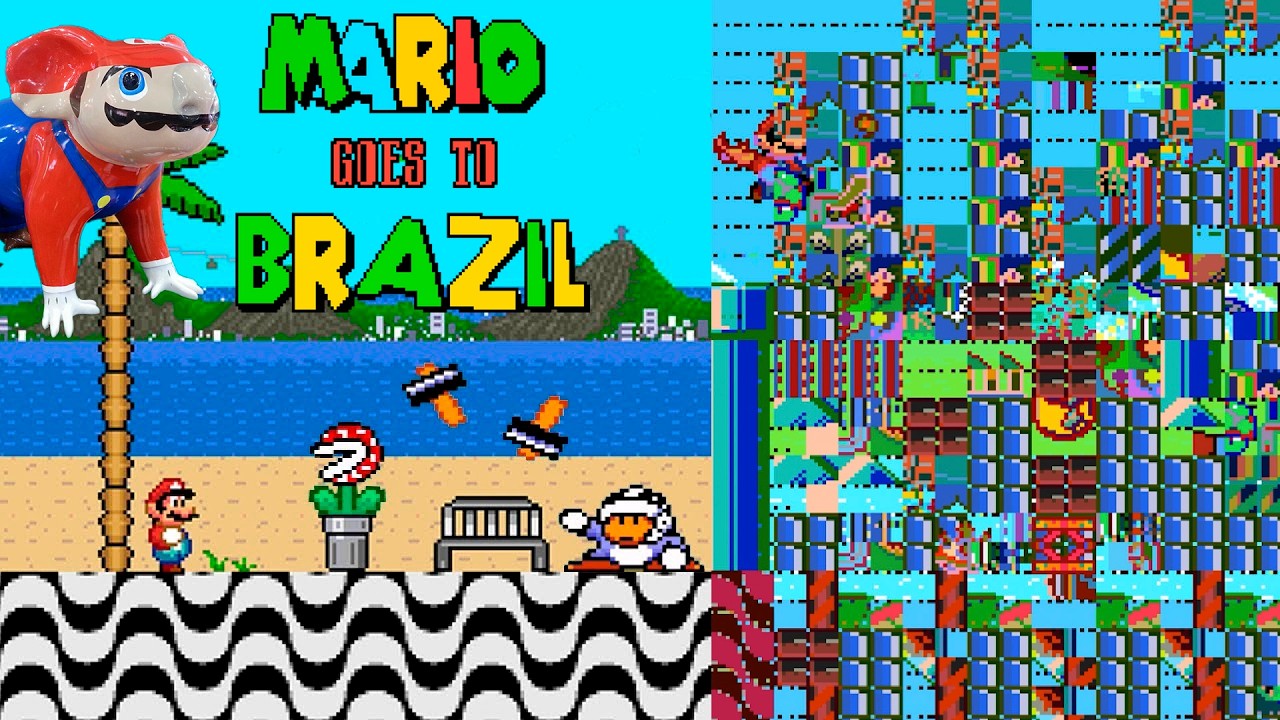 Super Mario World Vai Ao Brasil MAS EU DESTRUÍ TUDO