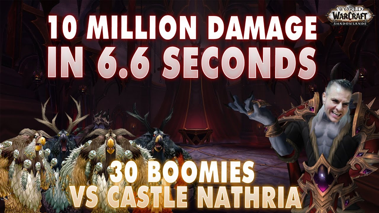 10 MILLION Damage in 6.6 Seconds???? - 28 Boomkins vs Castle Nathria - Echo Gingi Highlights