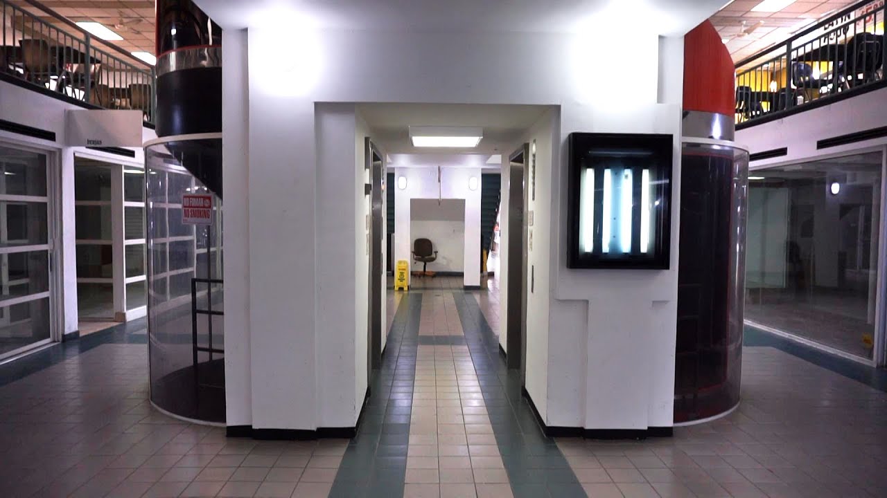 Scenic 1980s Miami Elevator hydraulic elevators @ 48 East Flagler Street, Miami, Florida