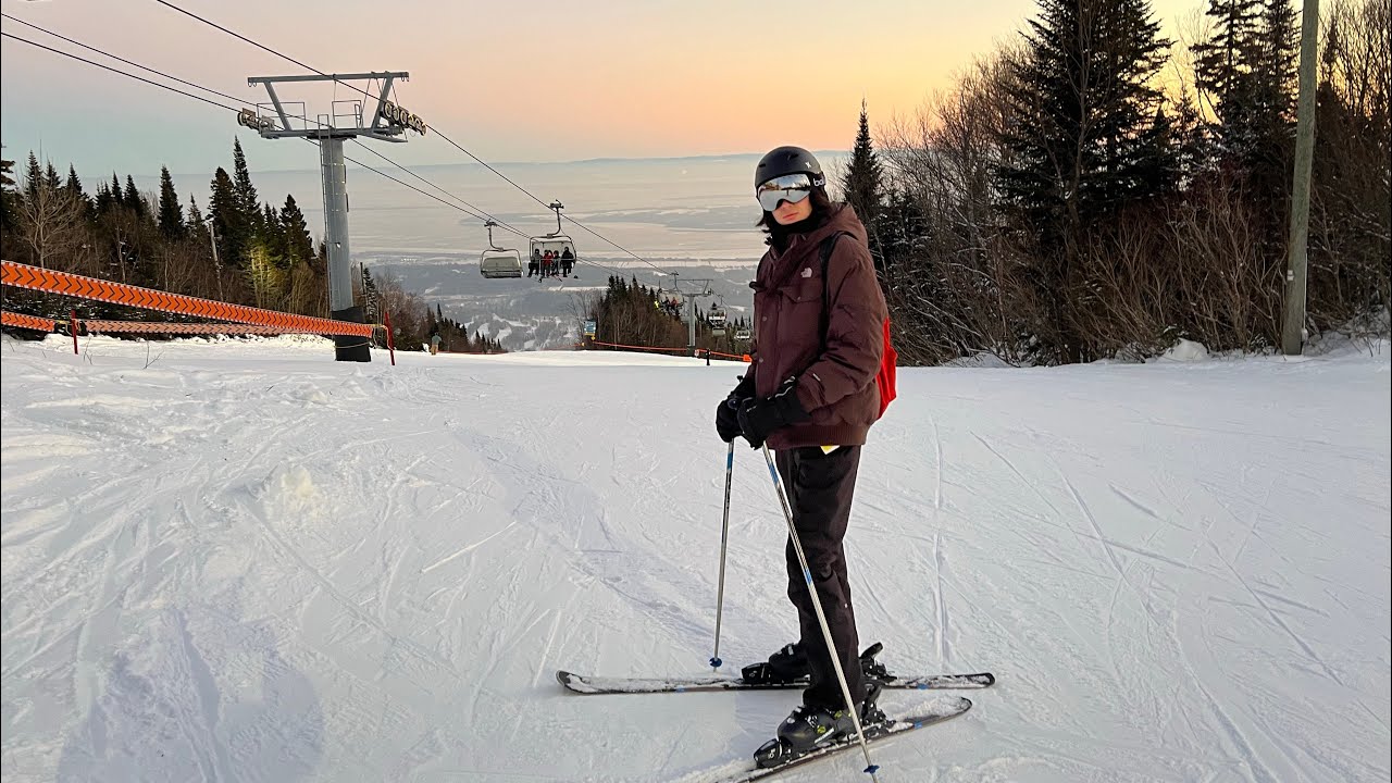 Vlog #136 Skiing at Mount St.Anne in Quebec