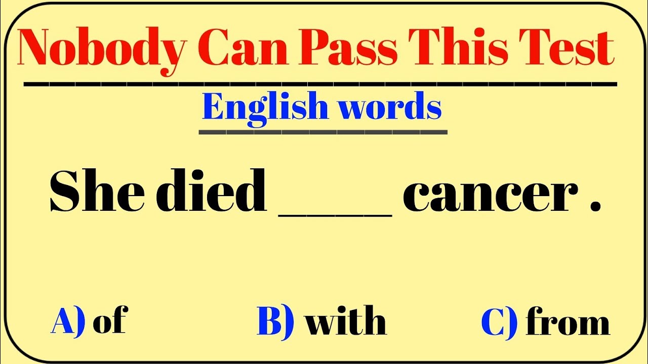 Mixed English Grammar Test 🌟 if you Pass this Test, your English is absolutely 100% superb
