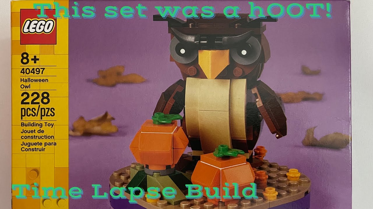 Lego Creator Seasonal Set Halloween Owl Time Lapse Build