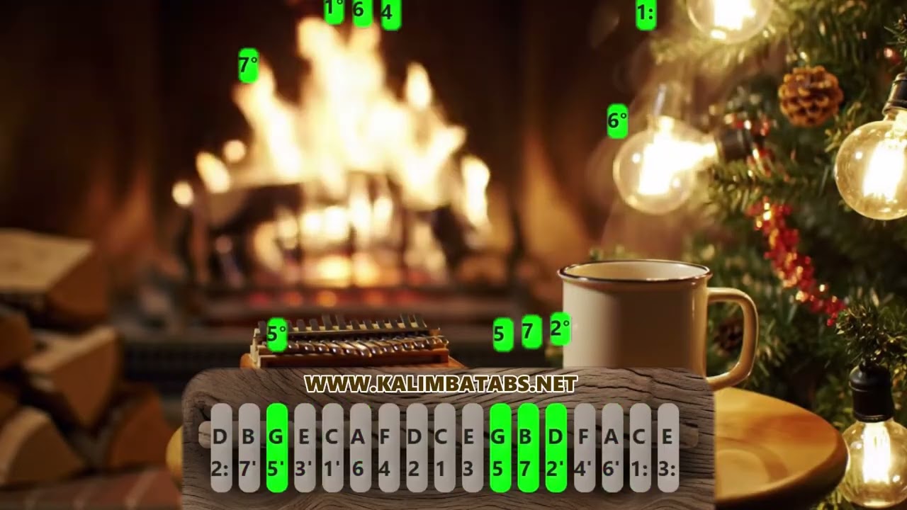 21 Classic Christmas Songs Medley (Easy Kalimba Tutorial in C Major) #kalimbatabs #ChristmasSongs