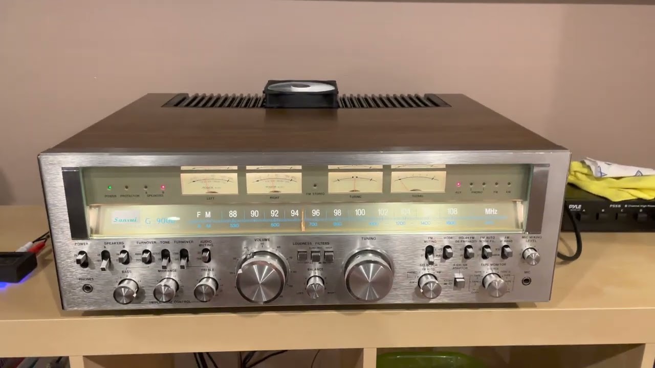 Sansui G-9000 Receiver Demo, 1978, 160WPC