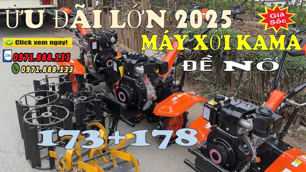 Báo Gía Máy Xới Đất Chạy Dầu Kama 173 Và 178 Có Để Có Cân Bằng Mới Năm 2025