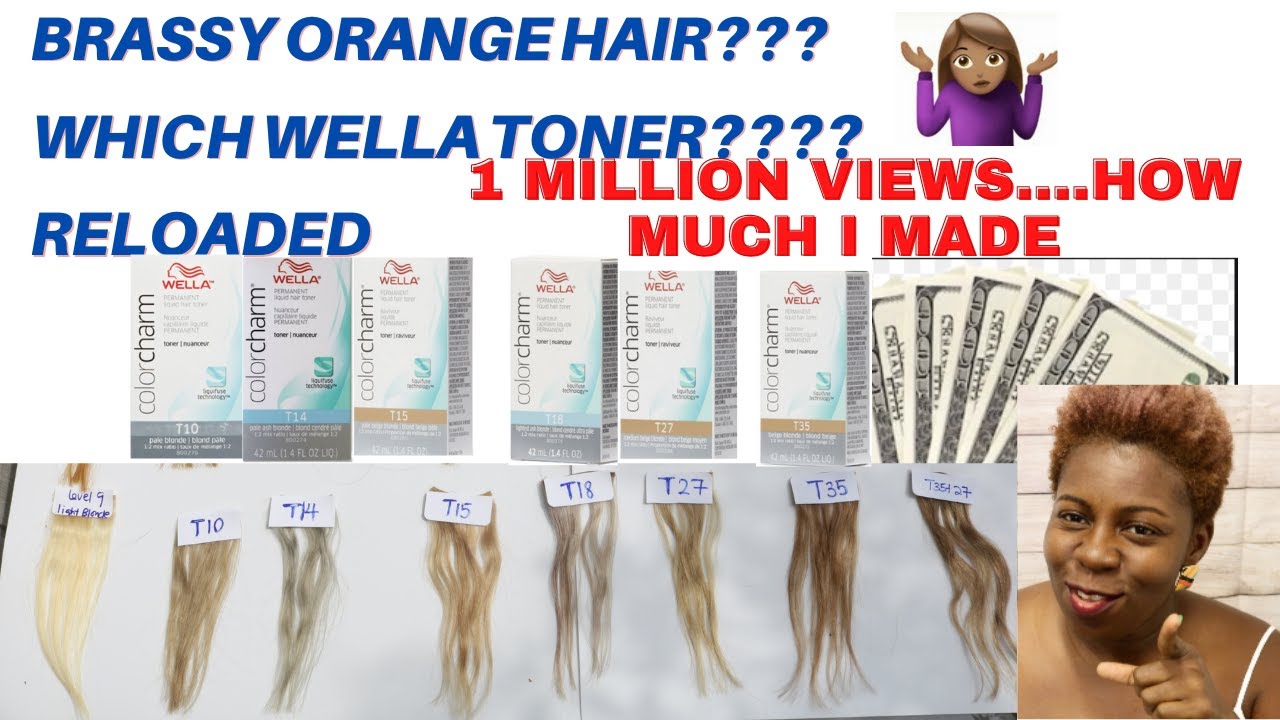 BRASSY ORANGE HAIR??? Which Wella Toner???? RELOADED; 1Million Views Whaattt!!!!