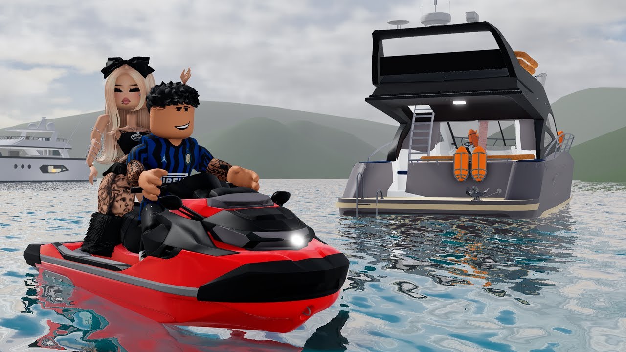 ROBLOX - LEVEI MINHA NAMORADA DO JOB PARA ANDAR DE JETSKI EM IGARATA
