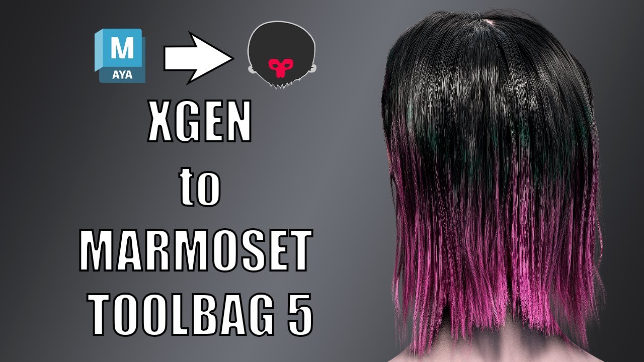 Как импортировать xGen в Marmoset Toolbag 5  / Maya xGen to Marmoset Toolbag 5