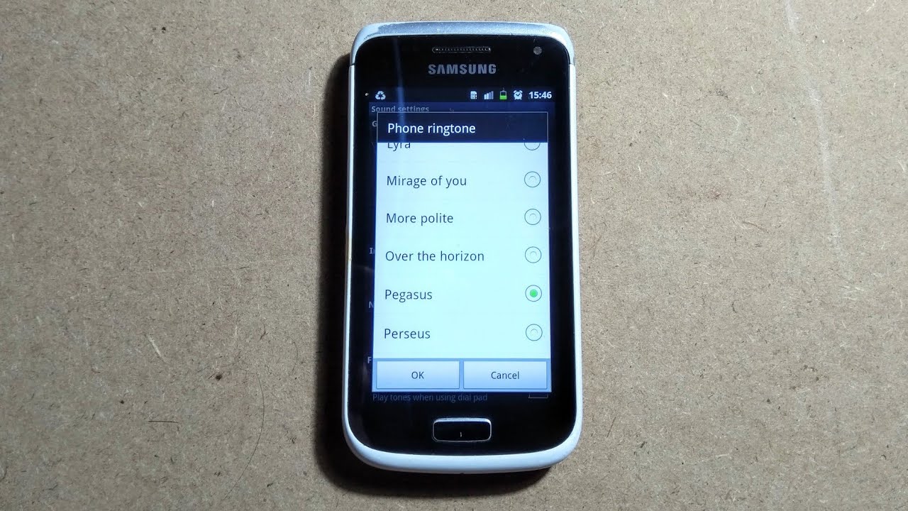 Samsung Galaxy W - Ringtones